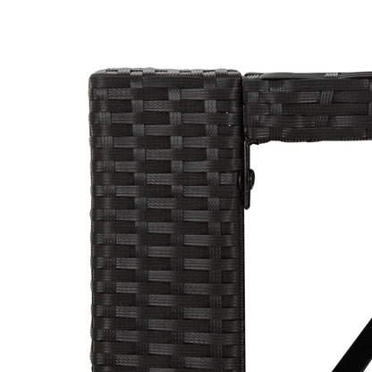 Dominga Outdoor Rattan Wicker Bar Table