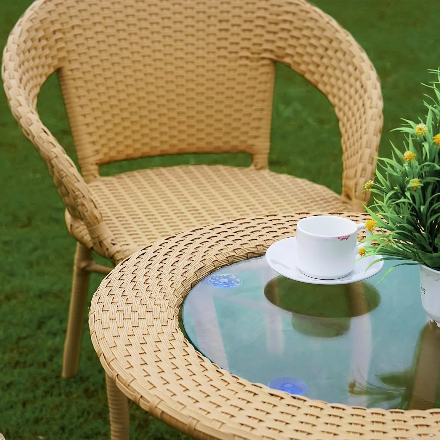 Tatiana 5-Piece Outdoor Rattan Wicker Patio Bistro Set