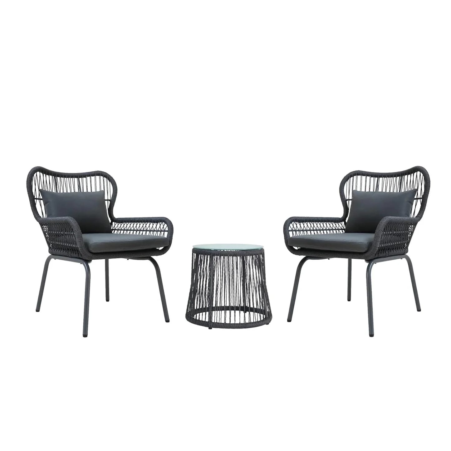 Marguerite Outdoor Patio Garden 3 Piece All Weather Resistant Furniture Set
