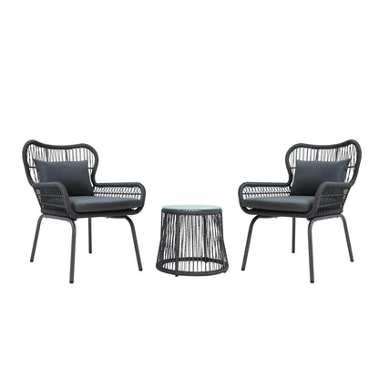 Marguerite Outdoor Patio Garden 3 Piece All Weather Resistant Furniture Set