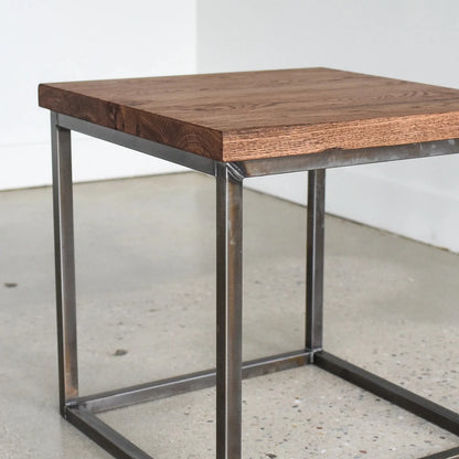 Seren Solid Sheesham Wood Top End Table