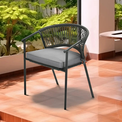 Shiori 4-Piece Outdoor Rope Patio Dining Chairs