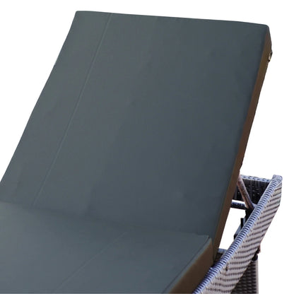Emaan Outdoor All-Weather Wicker Lounger with Cushions