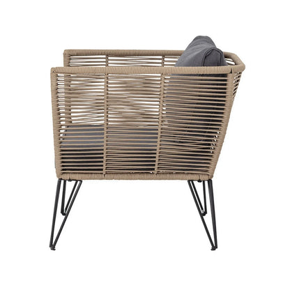 Rahma Outdoor Rope 1 Piece Patio Single Seater Sofa
