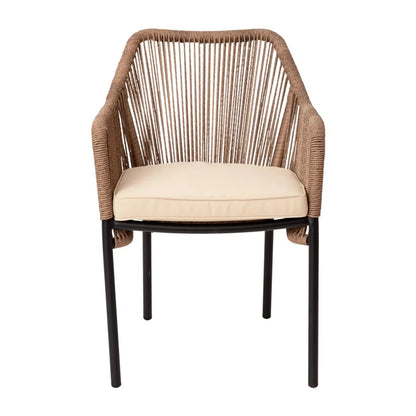 Sonal 2-Piece Outdoor Rope Patio Dining Chairs