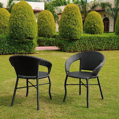 Piper 5-Piece Outdoor Rattan Wicker Patio Bistro Set