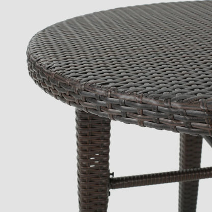 Amaris 5 Piece Outdoor Wicker Bar Set with High Top Table