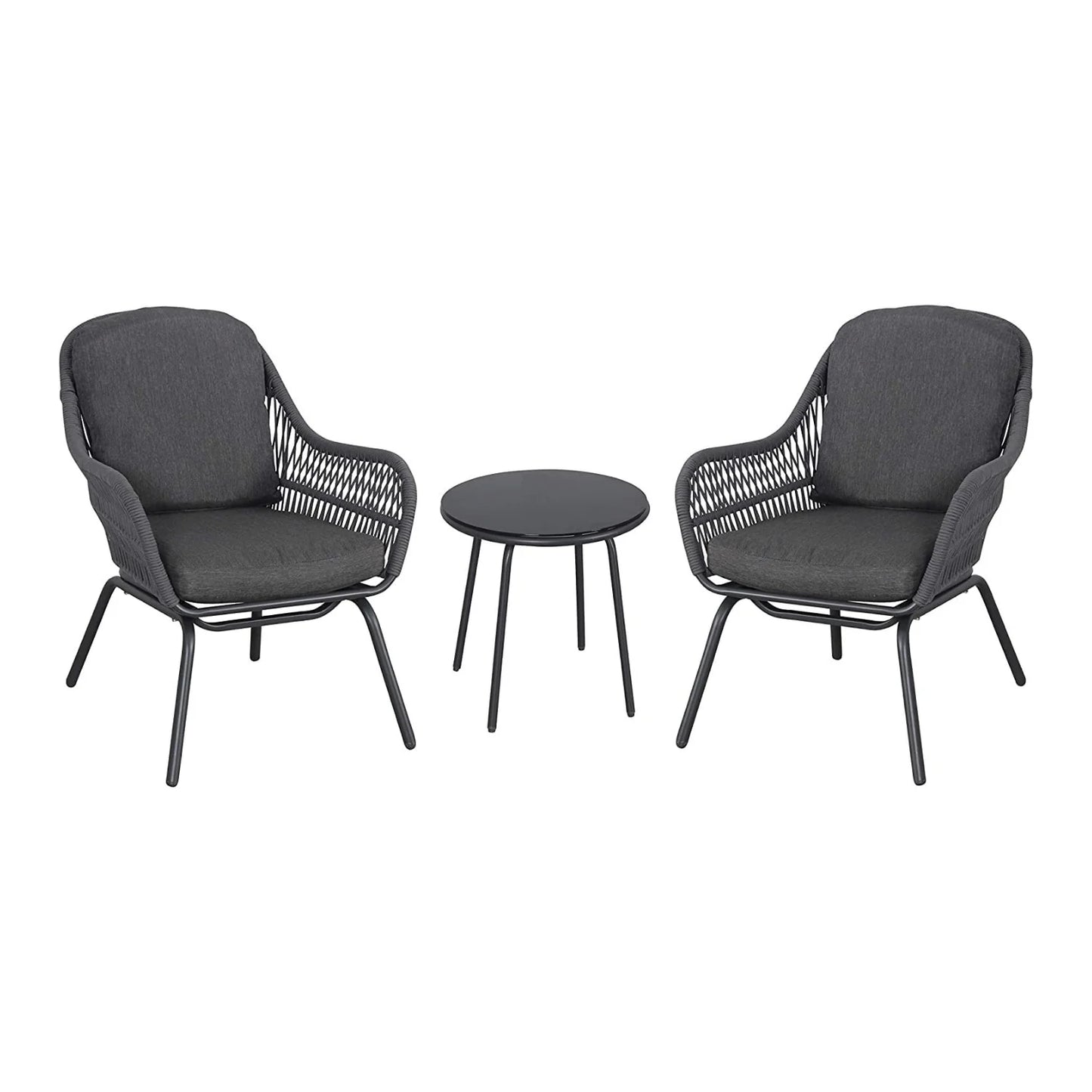 Roshni 3 Piece Outdoor Rope Patio Set