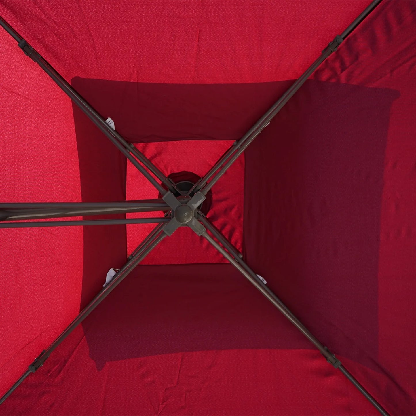 Marta 10ft Side Pole Square Shape Outdoor Umbrella With Marble Base (Red)