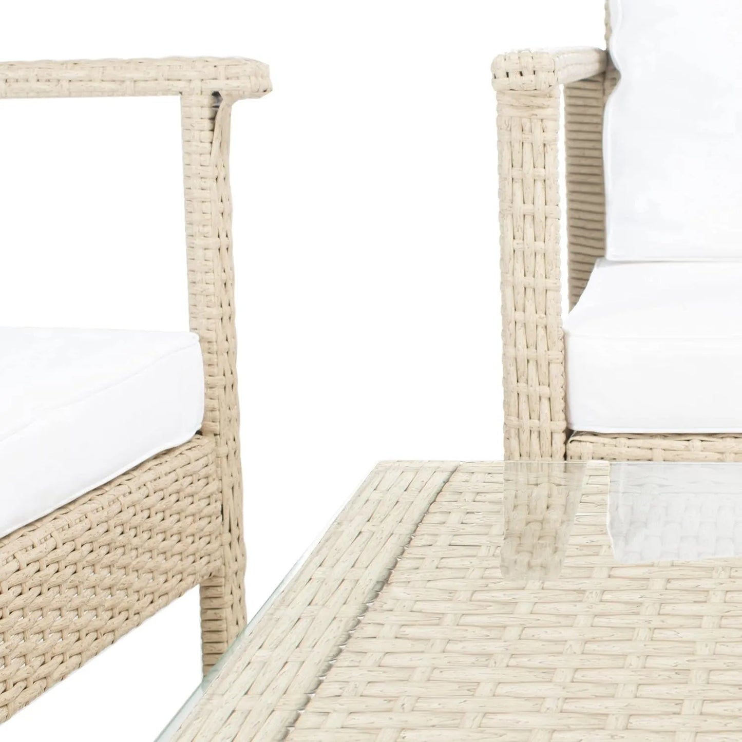 Stella 4 Pieces Patio Furniture Set, Outdoor Sectional Sofa
