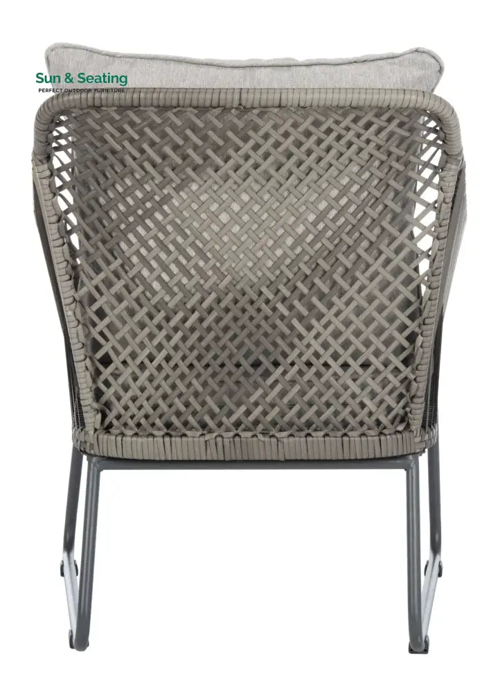 Aadhan Outdoor Patio Seating Set 2 Chairs and 1 Table Set (Grey) Coffee Table Sets