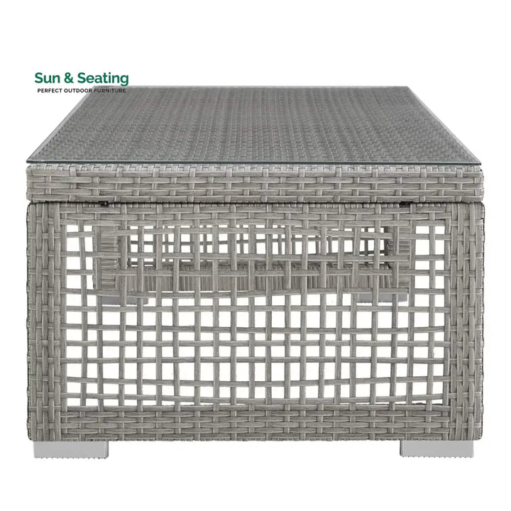 Aarini Outdoor Wicker Woven 6 Pieces Sectional Patio Furniture Set Sofa Set