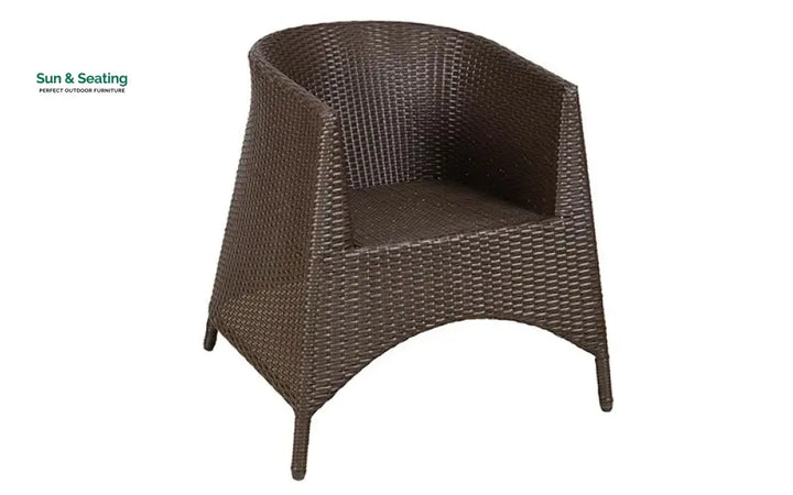 Aaru Outdoor Patio Seating Set 4 Chairs and 1 Table Set (Dark Brown) Coffee Table Sets