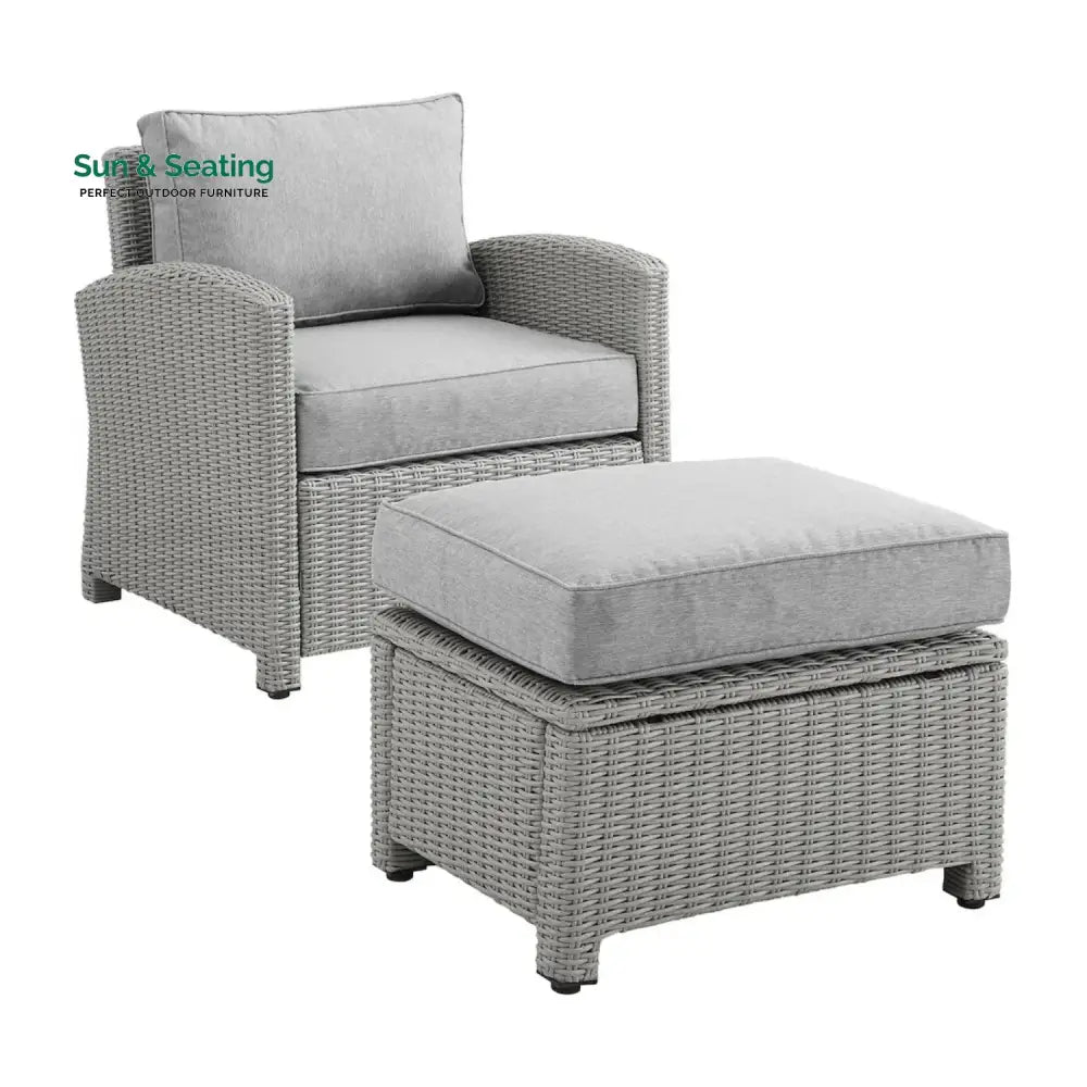 Abeni 7 Piece Outdoor Wicker Conversation Furniture Set Sofa Set