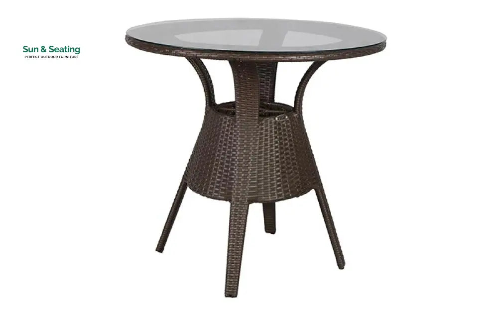 Ace Outdoor Patio Seating Set 4 Chairs and 1 Table Set (Dark Brown) Coffee Table Sets