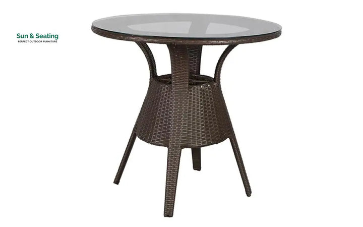 Ace Outdoor Patio Seating Set 4 Chairs and 1 Table Set (Dark Brown) Coffee Table Sets