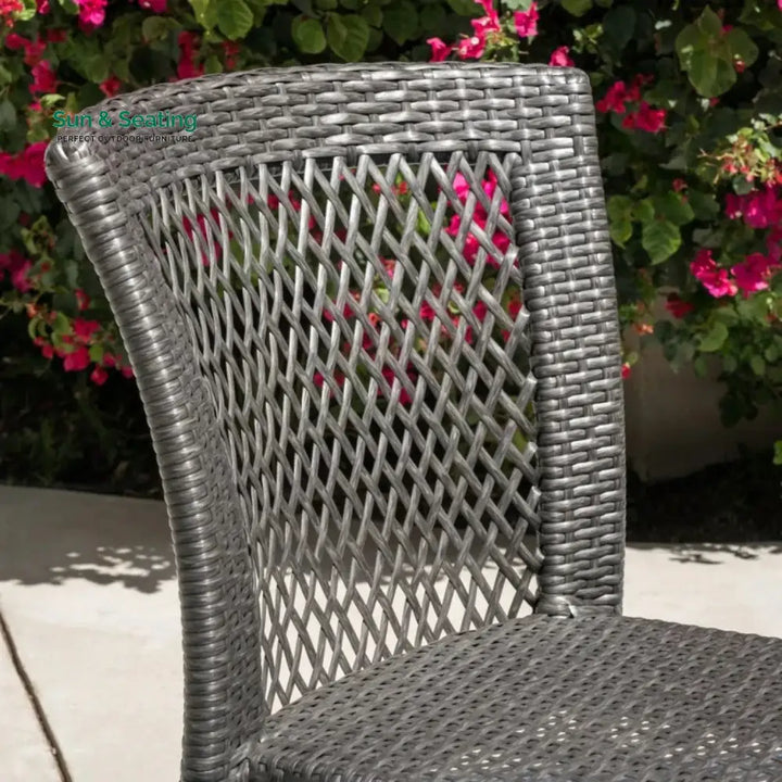 Adeela Outdoor All-Weather Resistant Rattan Wicker 5-Piece Dining Set Dining Set