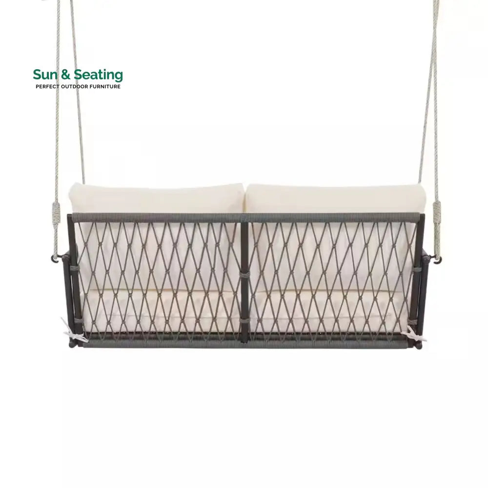 Adelita Three Seater Hanging Swing Without Stand For Balcony Garden Swing Braid &amp; Rope Swings