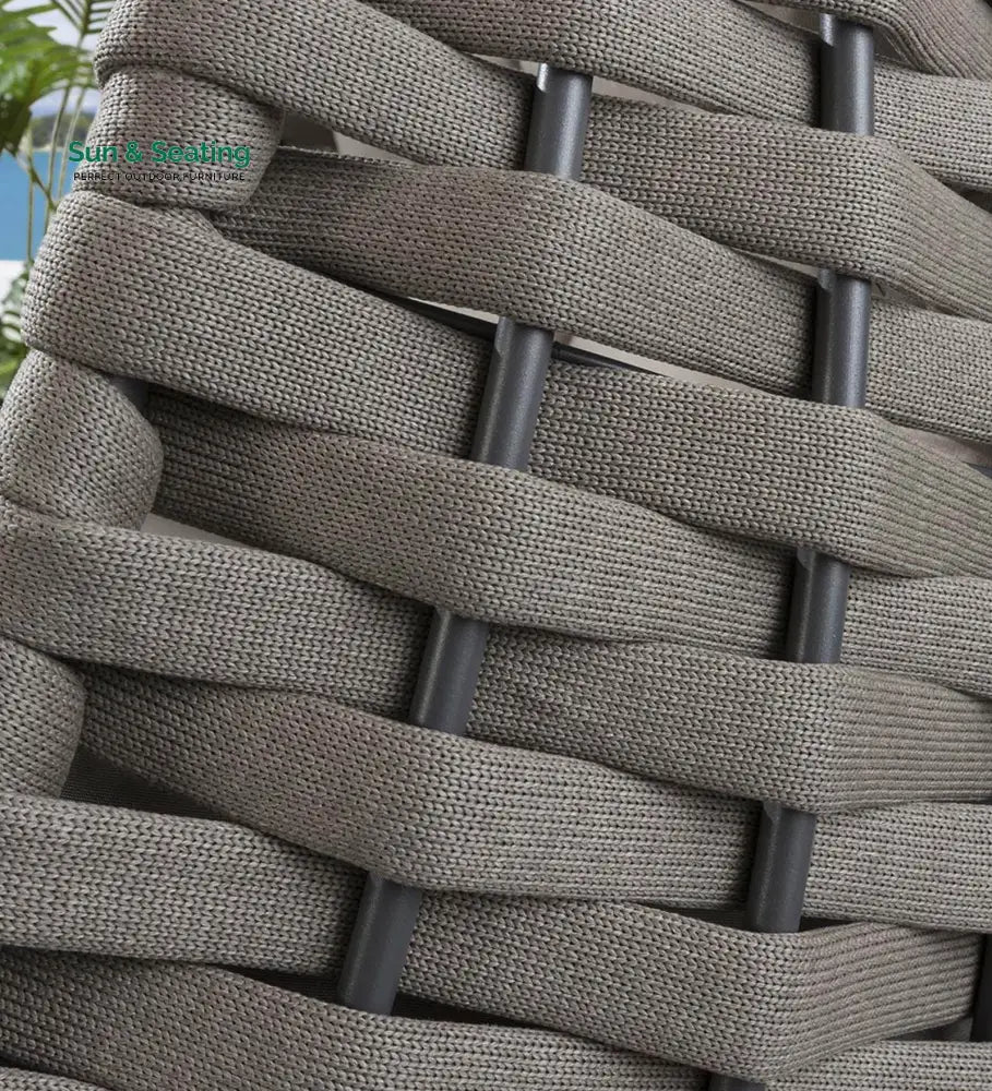 Afon Double Seater Hanging Swing With Stand For Balcony Garden Swing (Silk Grey) Braid & Rope Swings