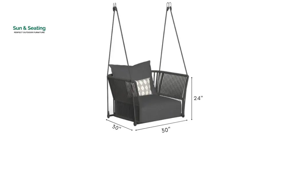 Afon Single Seater Hanging Swing Without Stand For Balcony Garden Swing Swings
