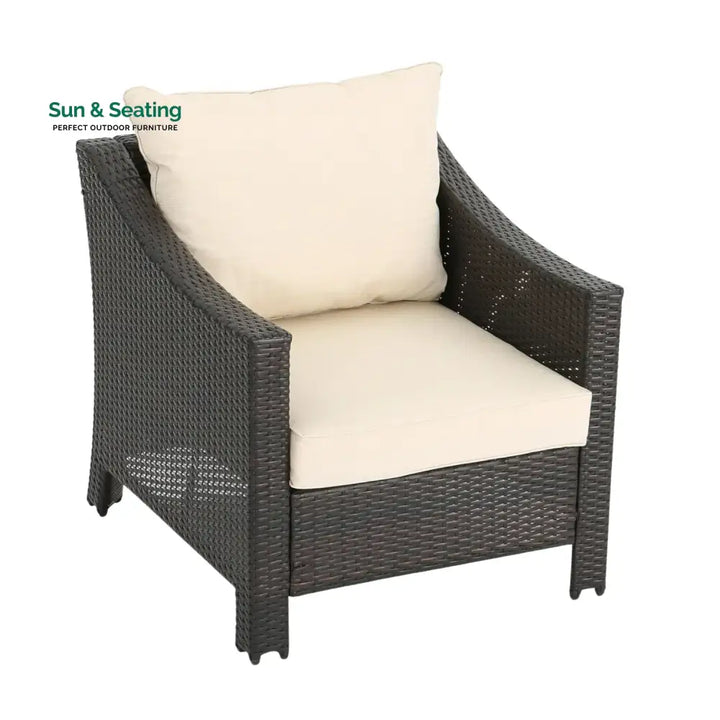 Ai Diya 1-Piece Outdoor Wicker Single Seater Sofa Sofa Set