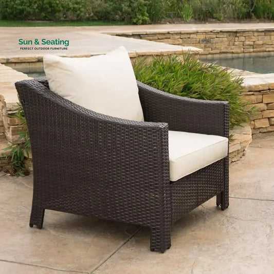 Ai Diya 1-Piece Outdoor Wicker Single Seater Sofa Sofa Set