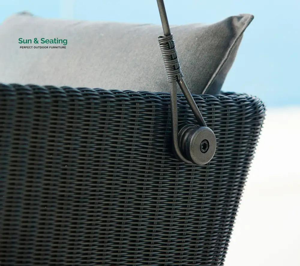 Akay Three Seater Hanging Swing With Stand For Balcony Garden Swing (Black) Swings