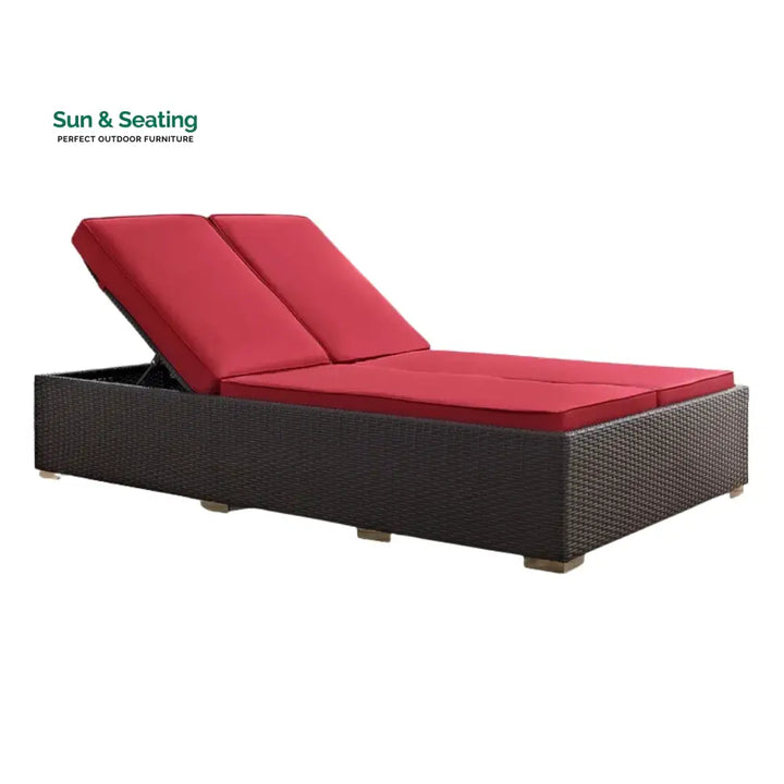 Akshara Outdoor All-Weather Rattan Wicker Chaise Lounge Chair Set of 2 Lounger Set