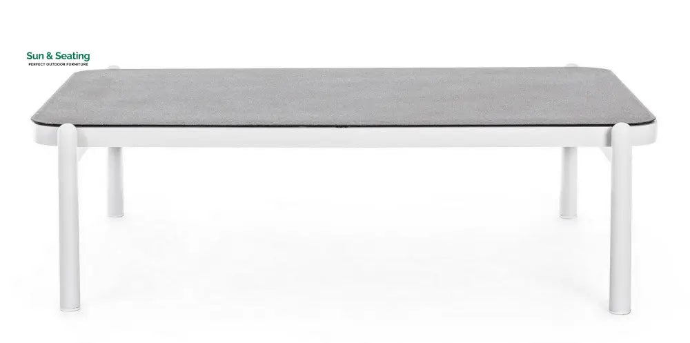 Aksu Outdoor Garden Balcony Sofa Set 3 Seater 2 Single Seater and 1 Center Table Set Braid & Rope (White + Grey) Sofa