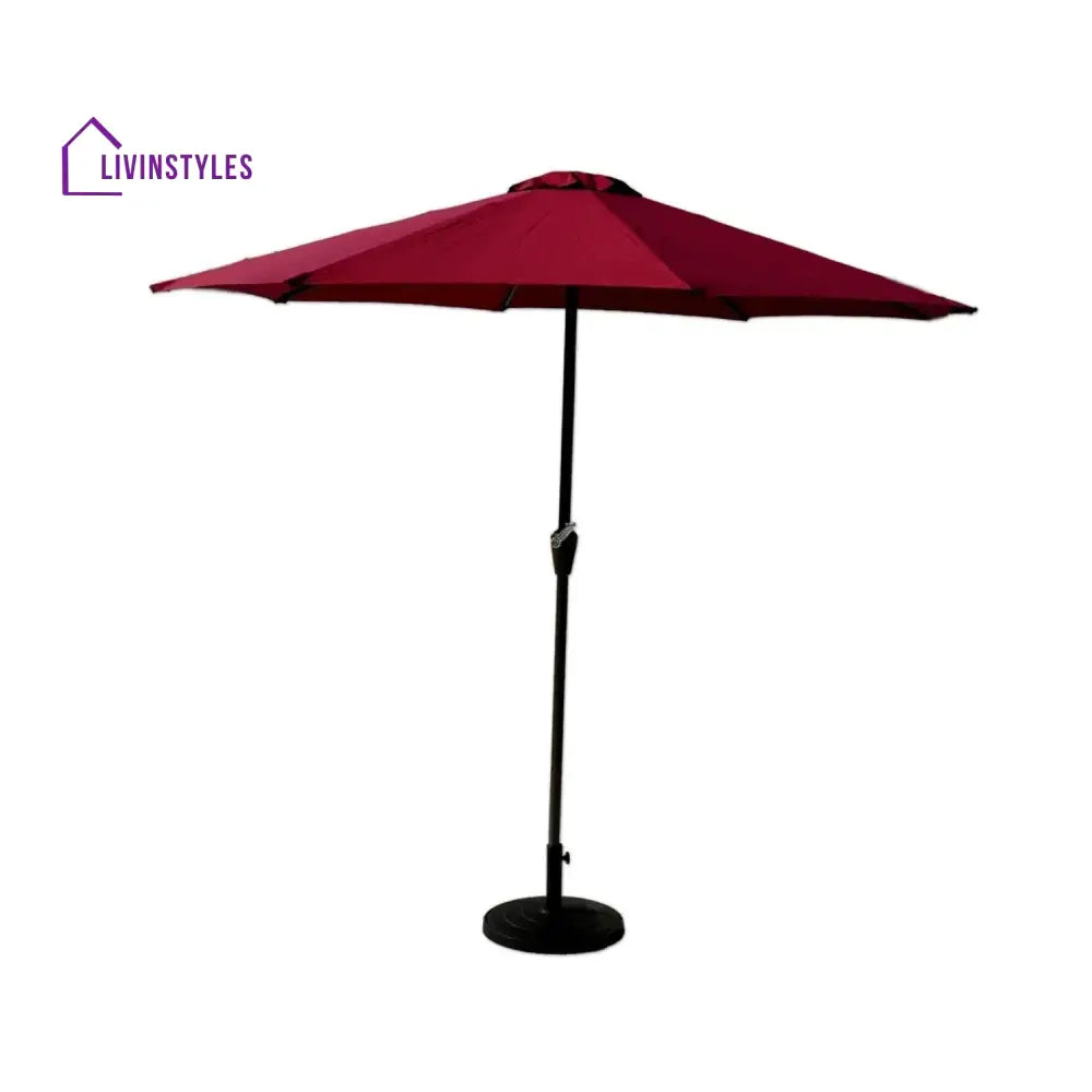 Akua 9ft Red Color Outdoor Patio Umbrella with Centre Pole Patio Umbrella