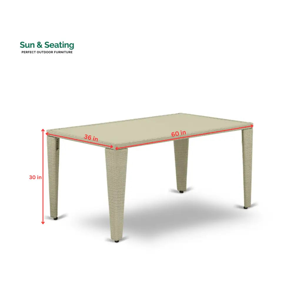 Alessandro Outdoor Patio Dining Set 4 Chairs and 1 Table (Cream) Dining sets