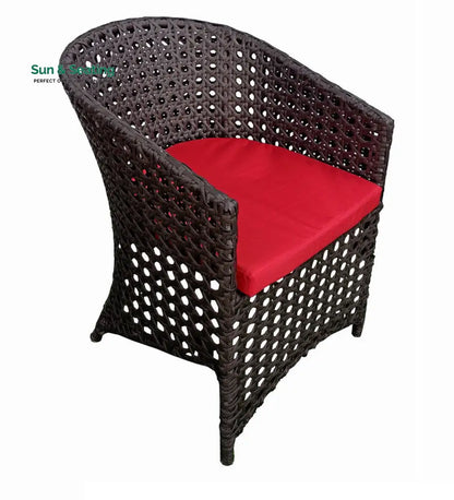 Alex Outdoor Patio Seating Set 4 Chairs and 1 Table Set (Brown) Coffee Table Sets