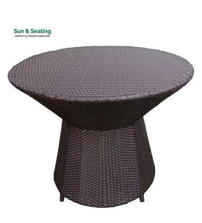 Alex Outdoor Patio Seating Set 4 Chairs and 1 Table Set (Brown) Coffee Table Sets