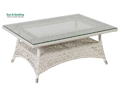 Alfonsi Outdoor Sofa Set 2 Seater 2 Single seater and 1 Center Table (Beige + Brown) Sofa Sets