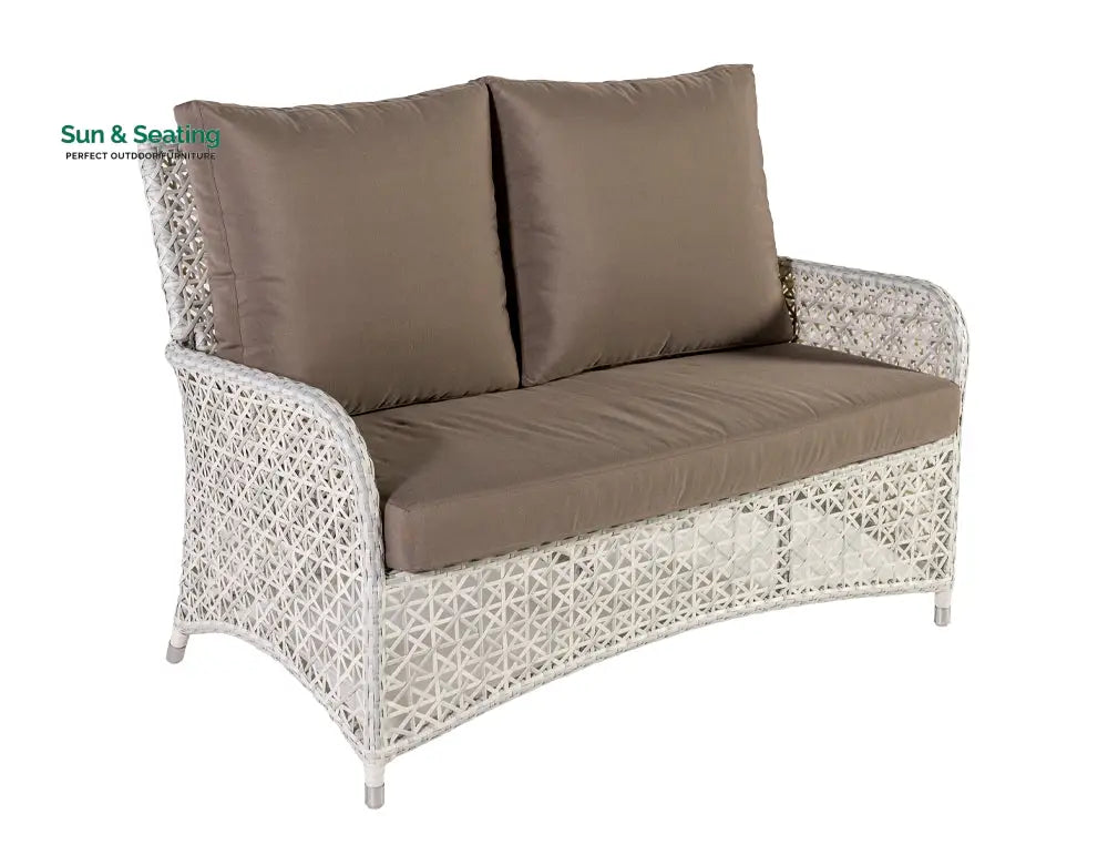 Alfonsi Outdoor Sofa Set 2 Seater 2 Single seater and 1 Center Table (Beige + Brown) Sofa Sets