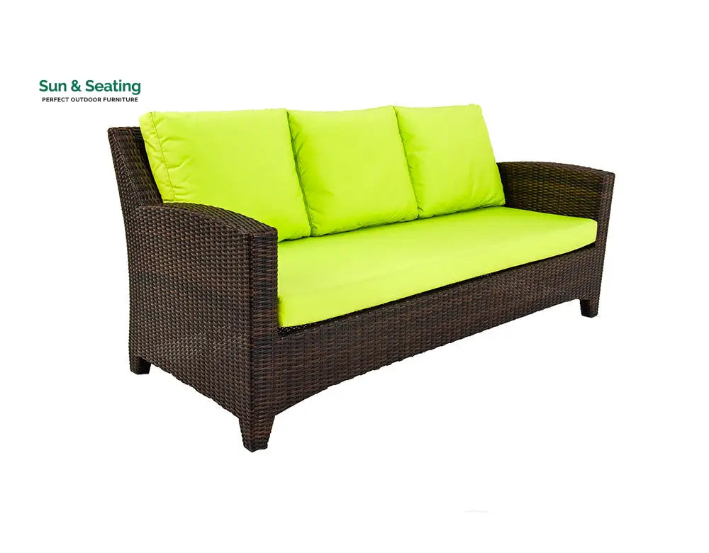 Alfonsoo Outdoor Patio Sofa Set 5 Seater and 1 Center Table (Dark brown) Sofa Sets