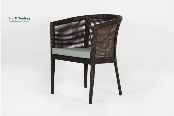 Alhad Outdoor Patio Seating Set 2 Chairs and 1 Table Set (Brown) Coffee Table Sets