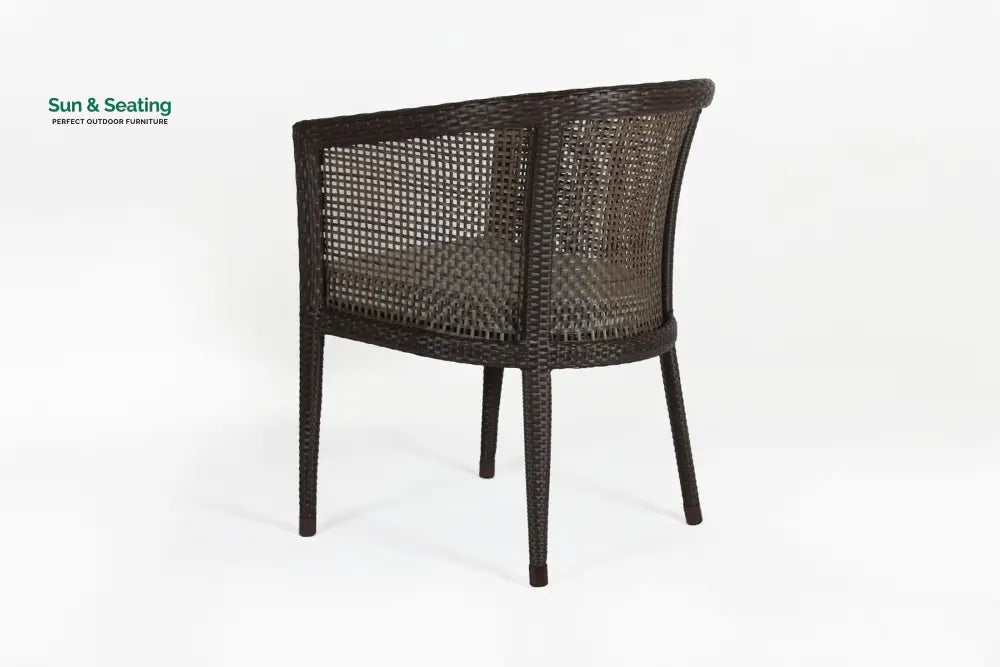 Alhad Outdoor Patio Seating Set 2 Chairs and 1 Table Set (Brown) Coffee Table Sets