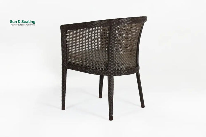 Alhad Outdoor Patio Seating Set 2 Chairs and 1 Table Set (Brown) Coffee Table Sets