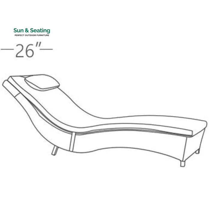 Ally Outdoor Swimming Poolside Lounger (Brown) Loungers