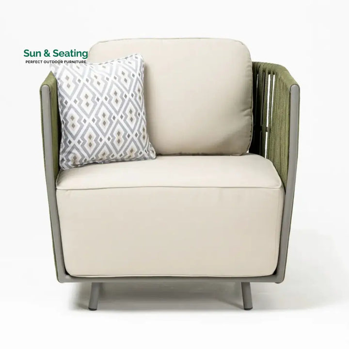Alma All-Weather Rope 5 Seater Sofa Set With Glass Top Table Sofa Set