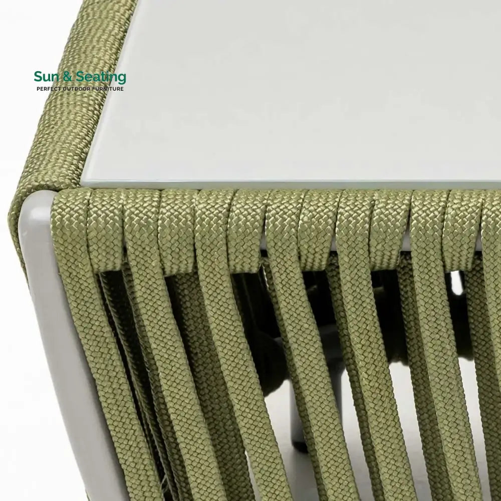 Alma All-Weather Rope 5 Seater Sofa Set With Glass Top Table Sofa Set