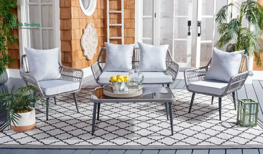 Alveré Outdoor Sofa Set 2 Seater 2 Single seater and 1 Center Table Sofa Sets