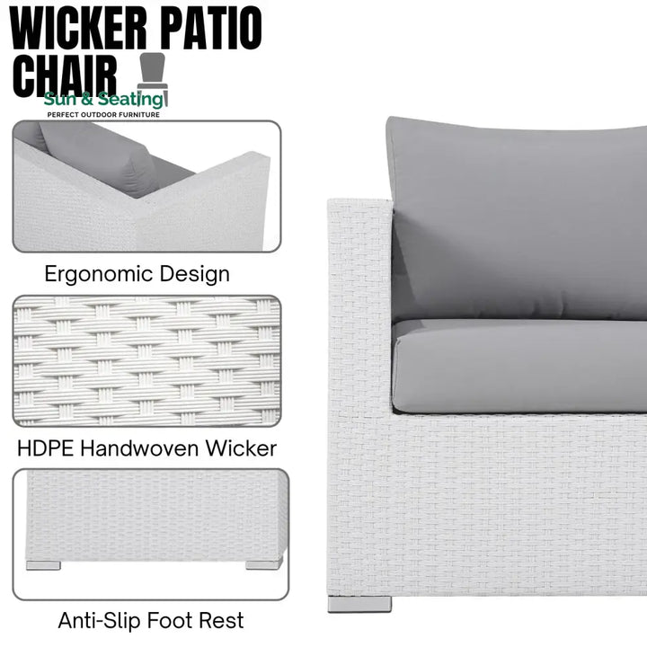 Amara 7-Piece L-Shaped Outdoor Sectional Sofa Sofa Set