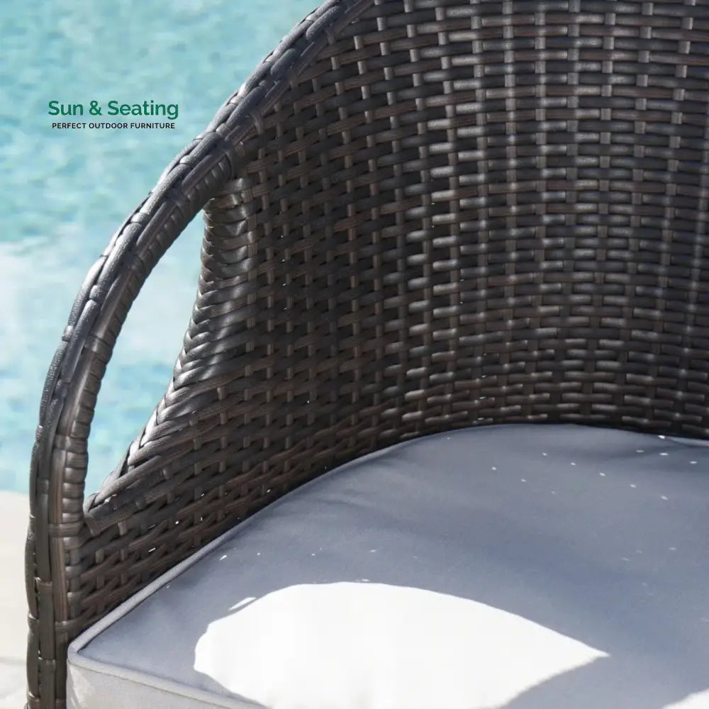 Amaris 5 Piece Outdoor Wicker Bar Set with High Top Table Bar Set