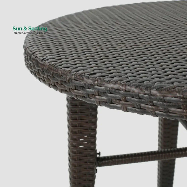 Amaris 5 Piece Outdoor Wicker Bar Set with High Top Table Bar Set