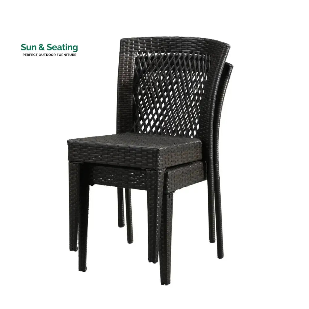 Aminata Outdoor Rattan Wicker Patio Dining Chairs Dinning Chairs