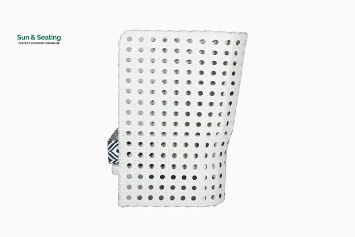 Amogh Outdoor Patio Seating Set 2 Chairs and 1 Table Set (White) Coffee Table Sets