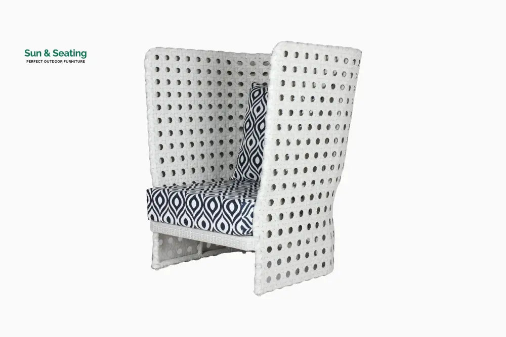 Amogh Outdoor Patio Seating Set 2 Chairs and 1 Table Set (White) Coffee Table Sets