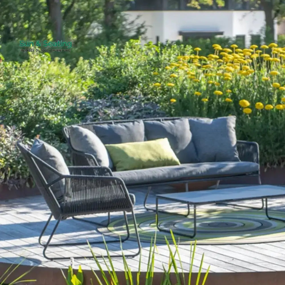 Amoura 4 Piece Outdoor All-Weather Rope Sofa Set Sofa Set